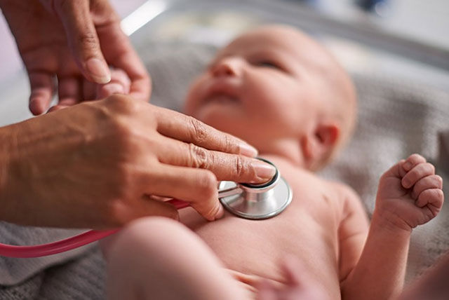 baby during health check