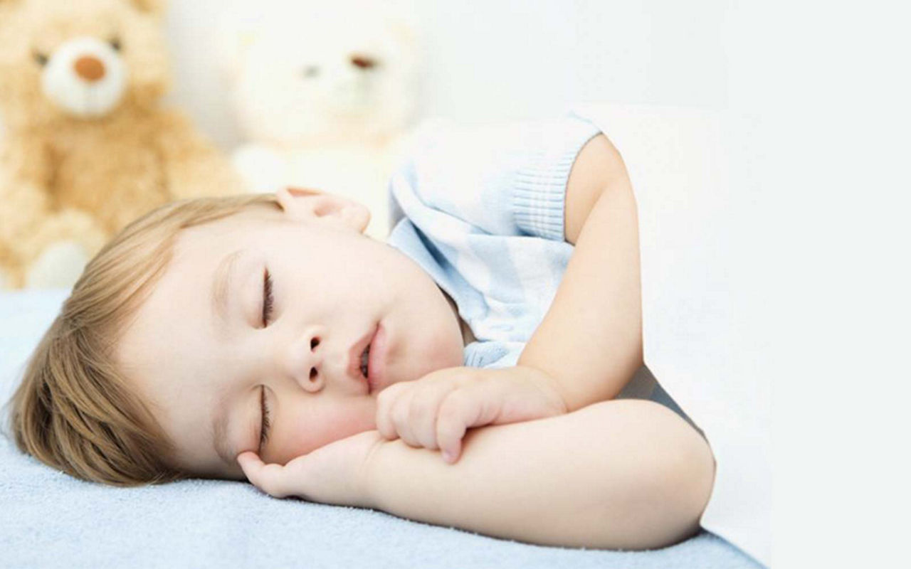 Baby eating sleeing banner