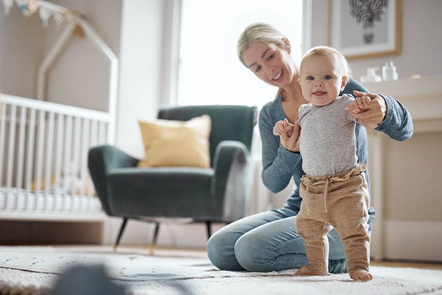 baby learning to stand 1