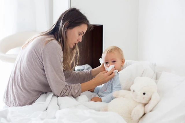 Baby vomiting curdled sales milk