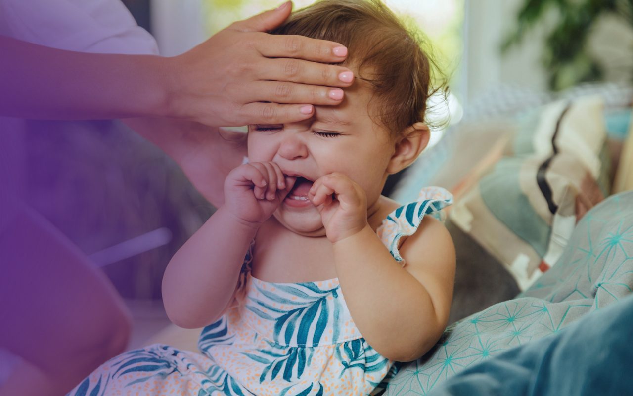 Baby weint Kuhmilchallergie