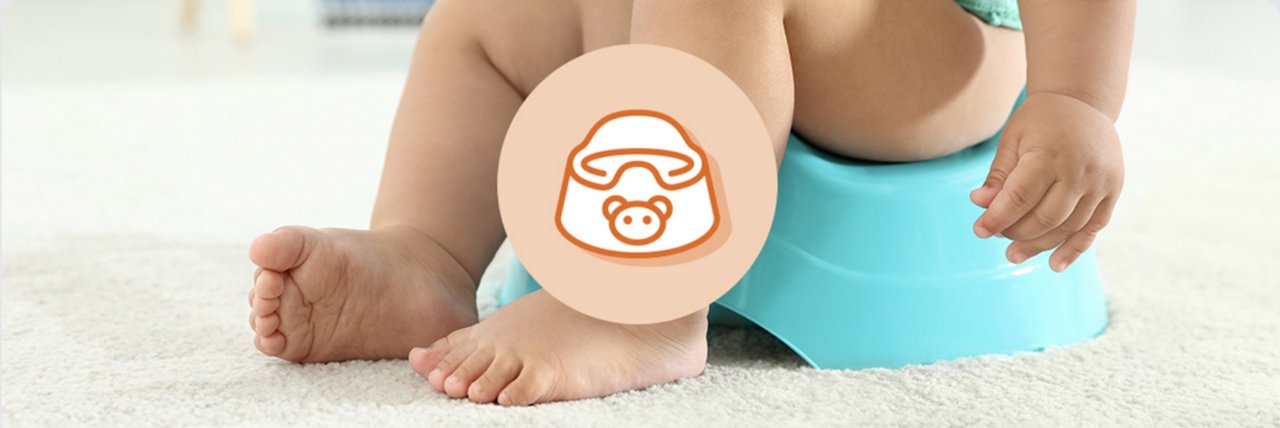 Bébé sur petit pot 