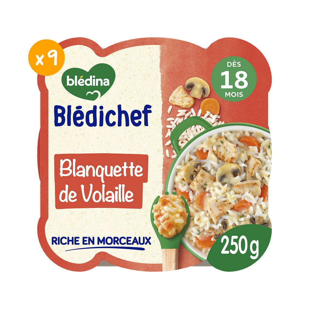 Blédichef - Blanquette de volaille - Lot x9