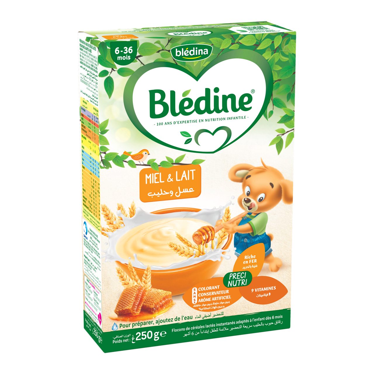 Blédine Miel et Lait 250g