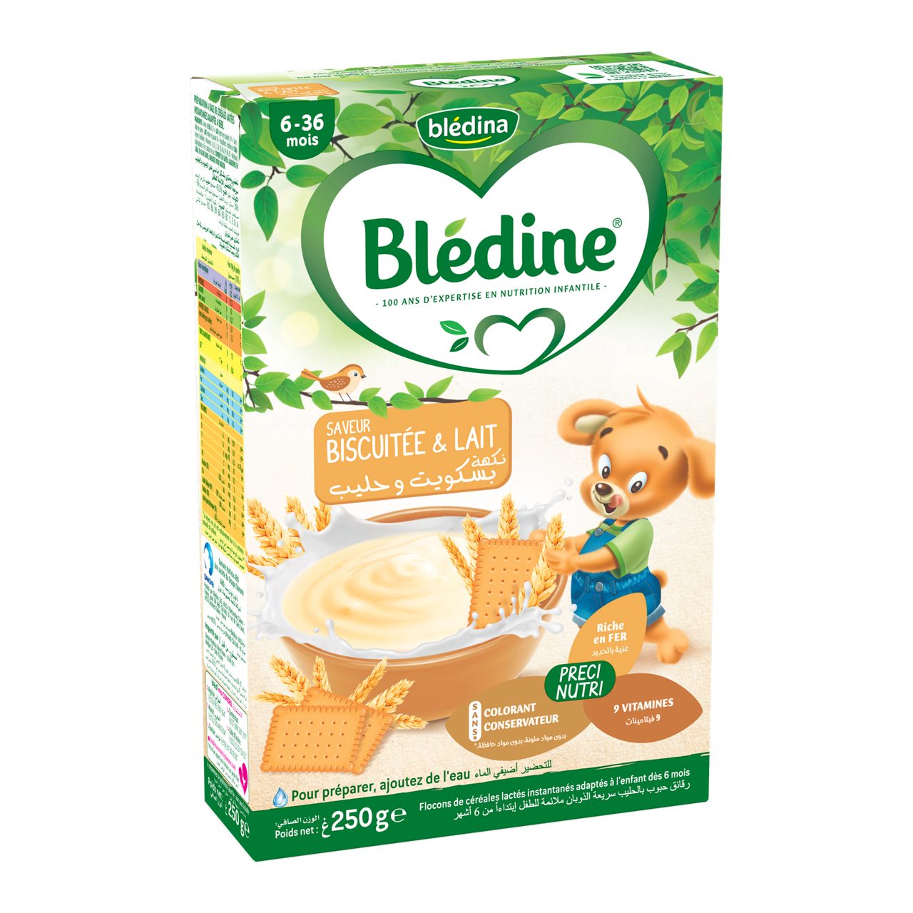 Blédine Biscuitée et Lait 250g