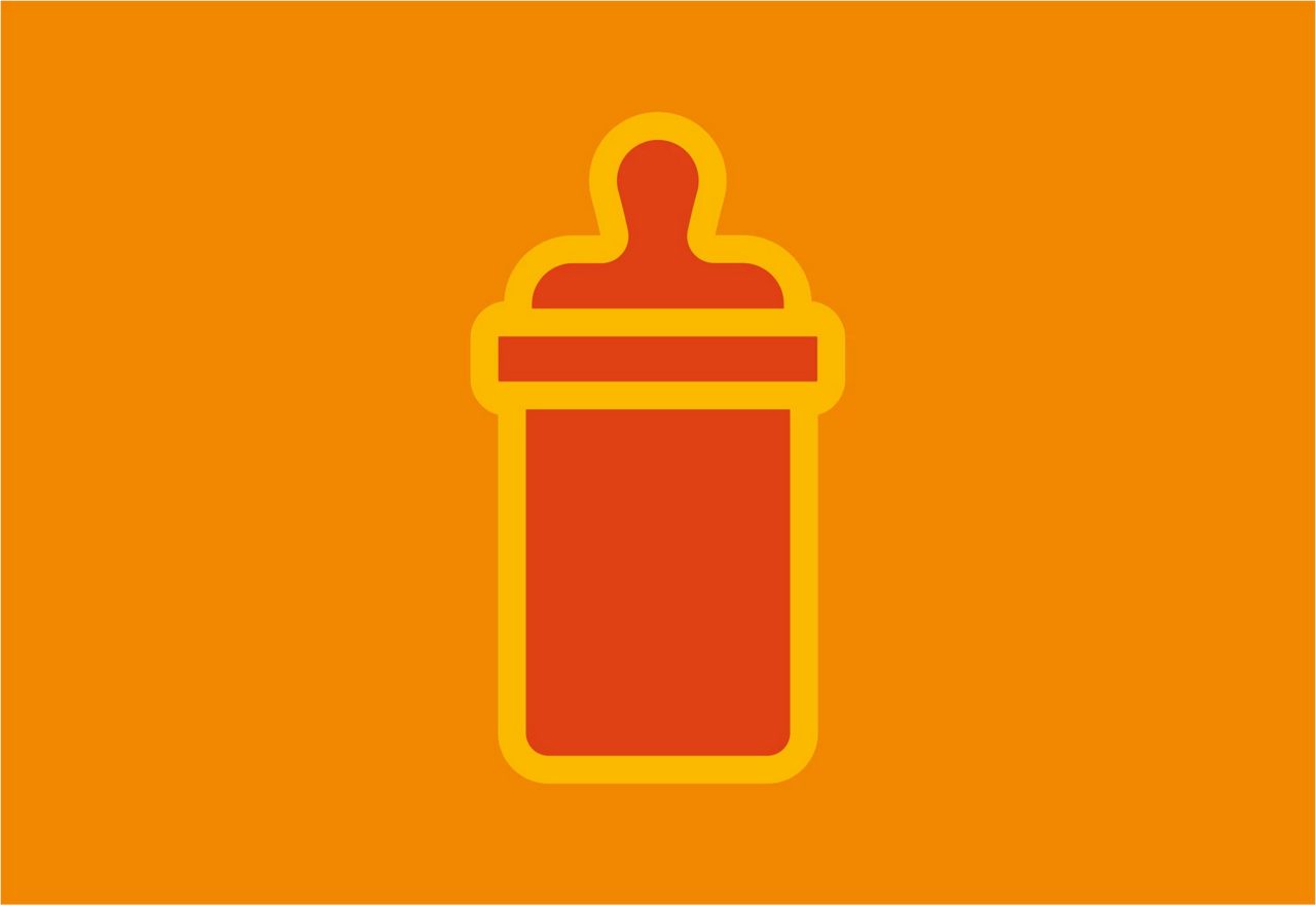 Big orange bottle