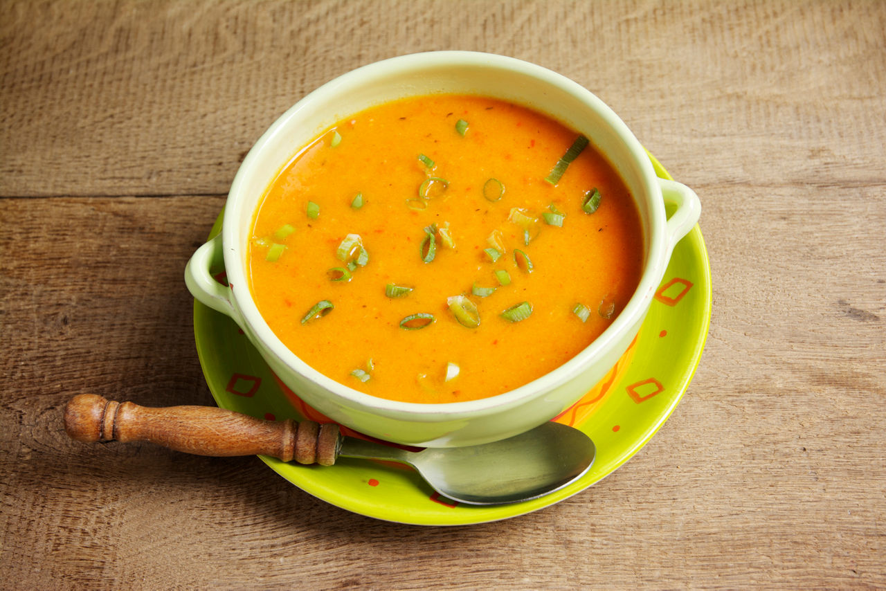 Turnip and Red Bell Pepper Soup