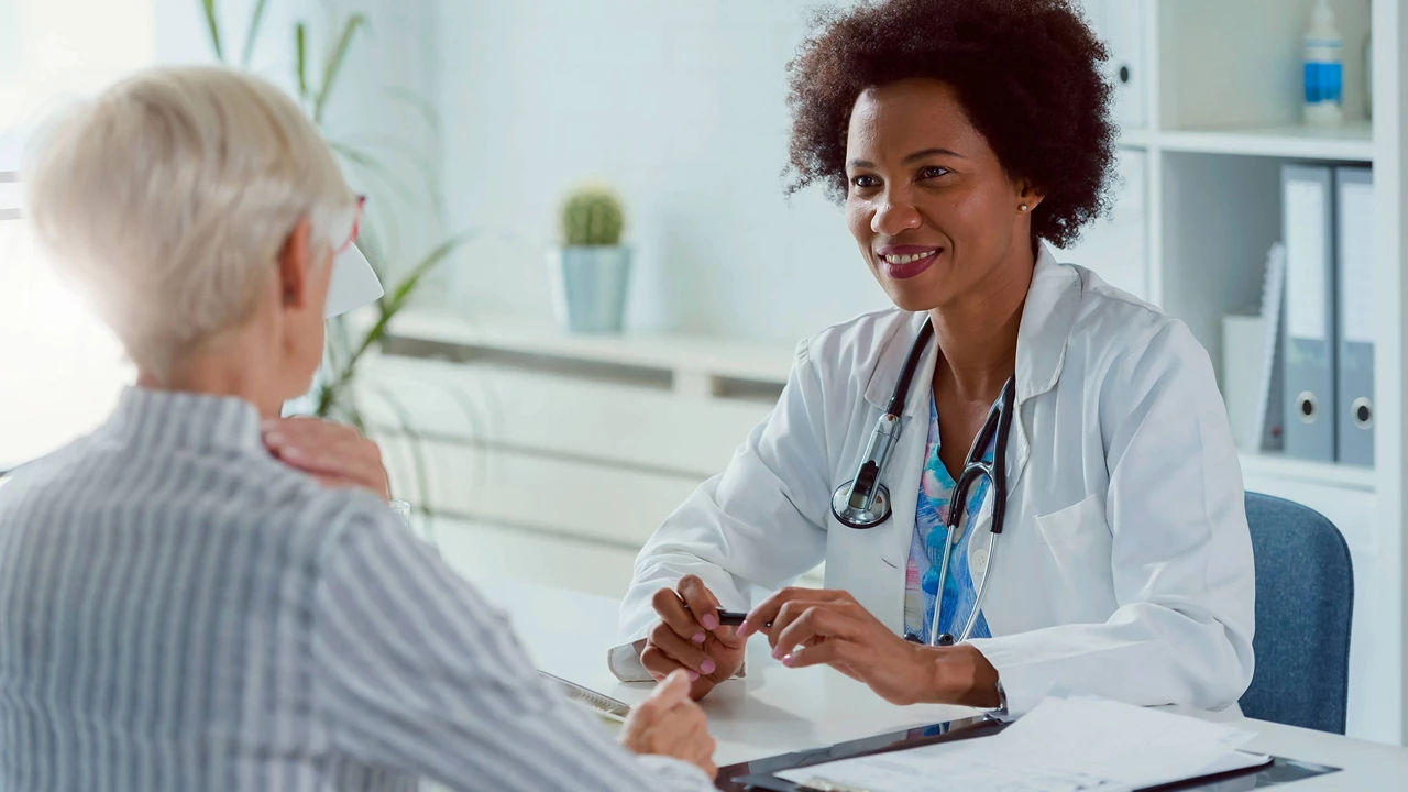 Cancer patient and doctor at a consultation