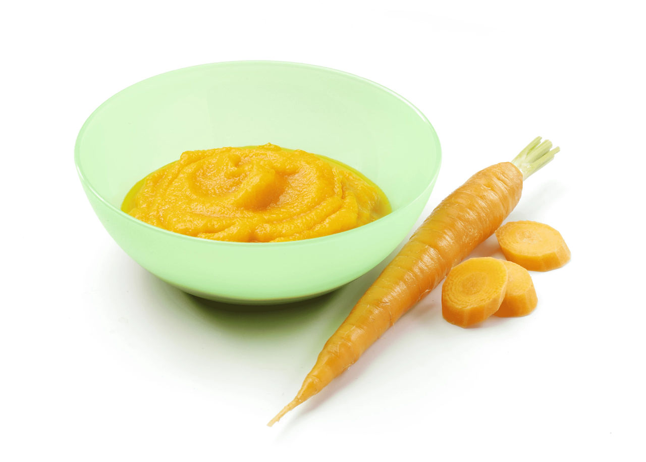 Baby eating from a bowl