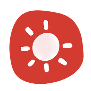cartoon sun