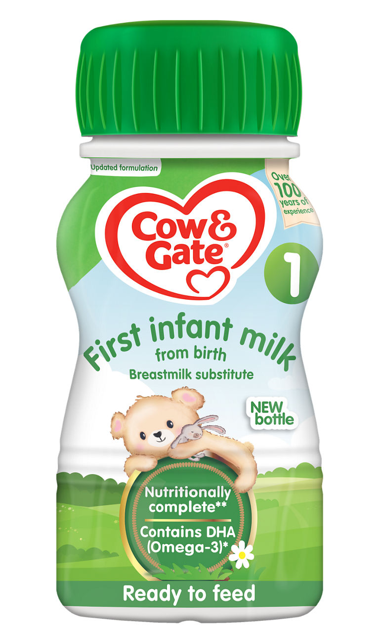 Cow & Gate Ready to Feed First Infant Milk 6x200ml 		