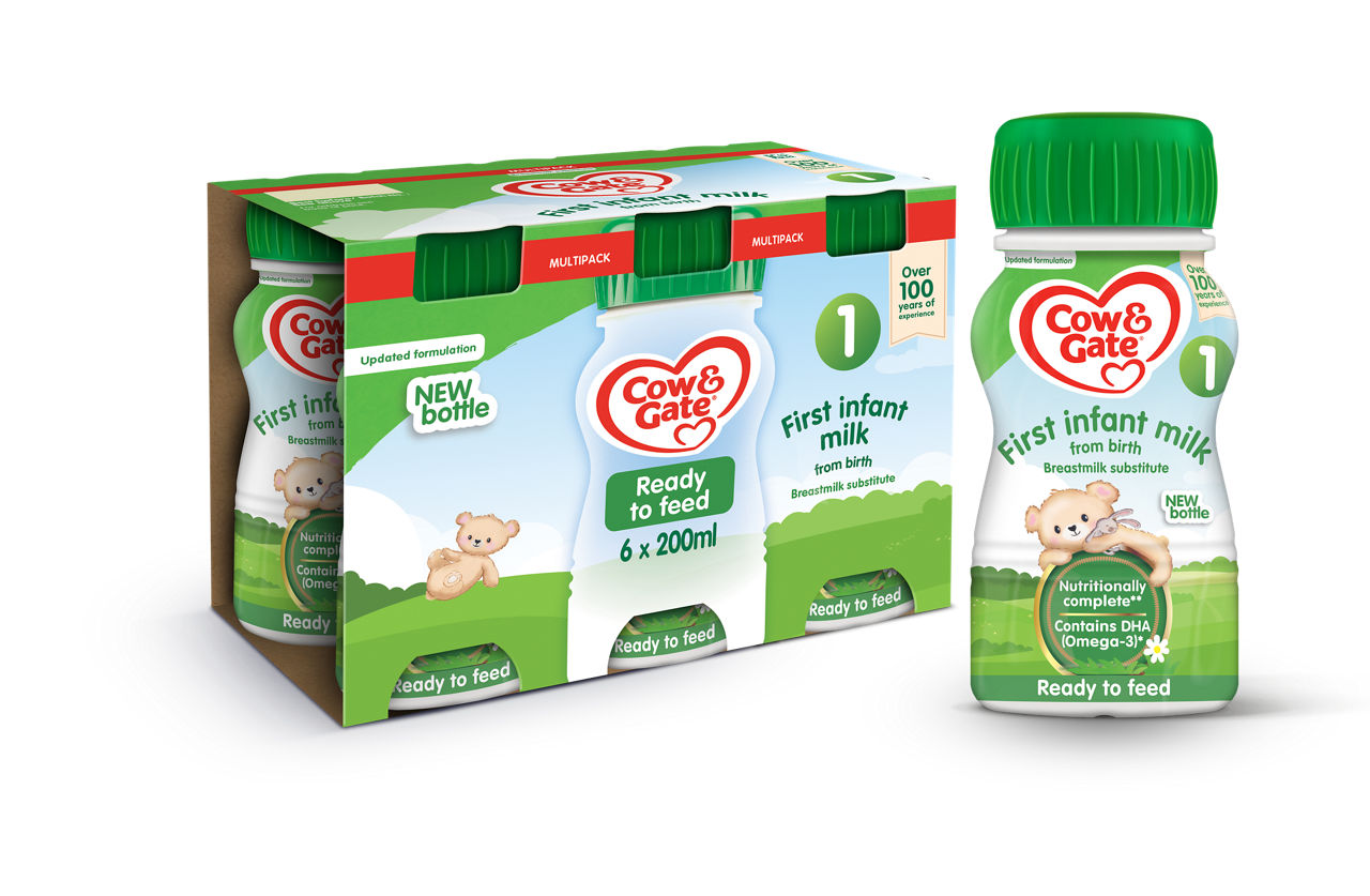 Cow & Gate Ready to Feed First Infant Milk 6x200ml