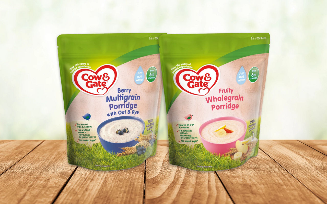 Cow and gate porridge best sale 4 months