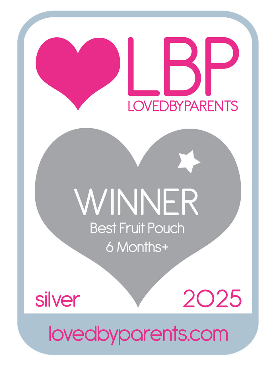 award icon for best fruit pouch