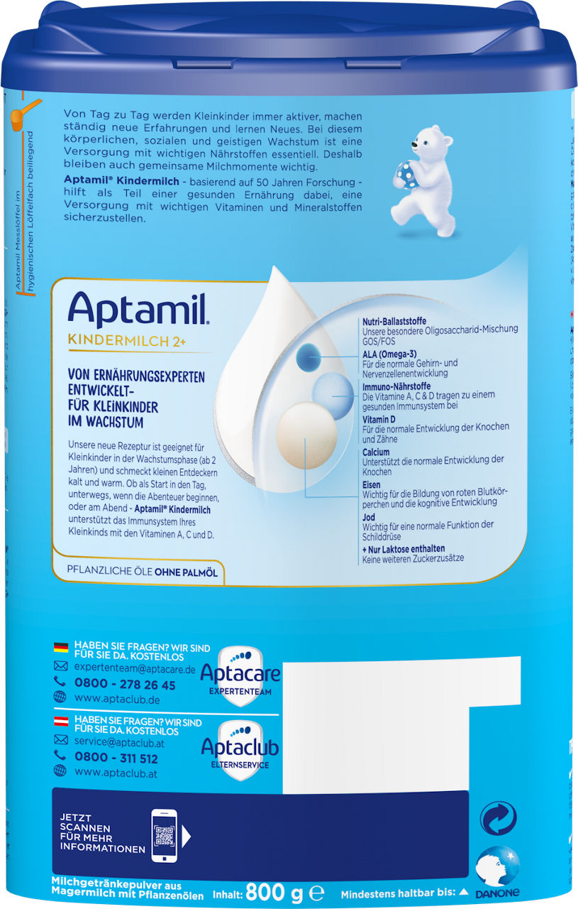 APTAMIL PRONUTRA KINDERMILCH 2+ 800g EZP DA 0623
