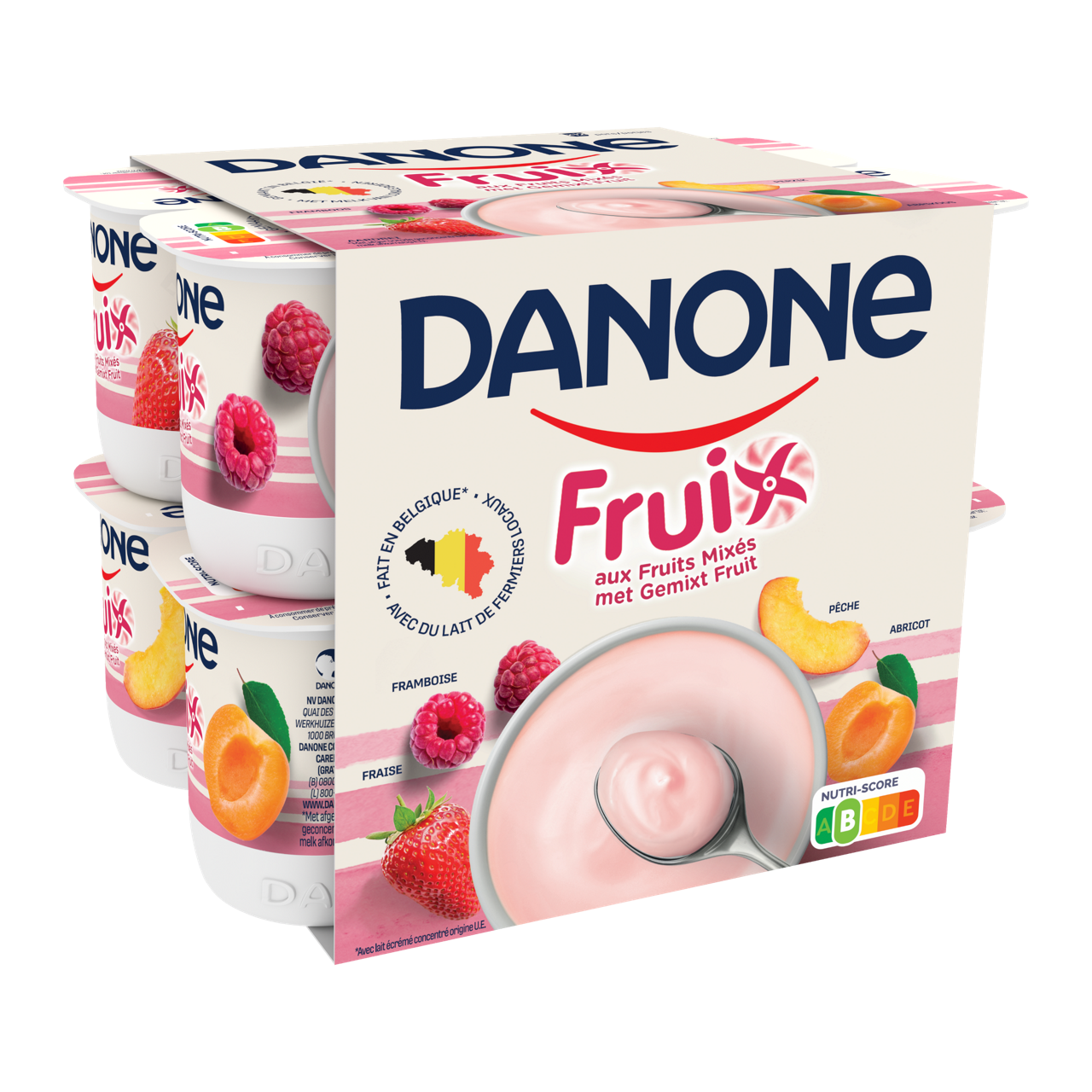 Danone Fruix - Aardbei Framboos Perzik Abrikoos
