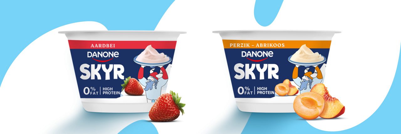 Danone Skyr Yogurts Dual Pots