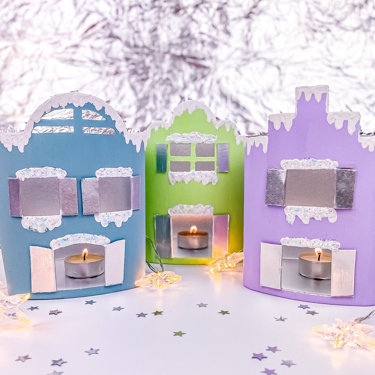 Bastelvorschlag Milumil FO2 Weihnachtshäuser