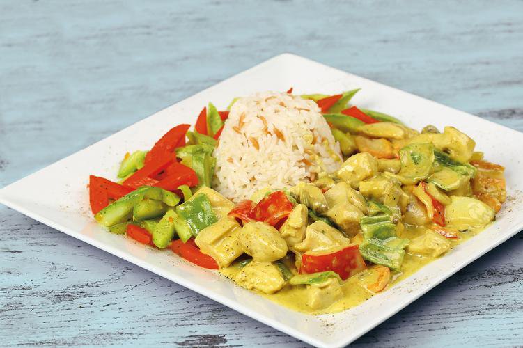 Hähnchen Kokos Curry