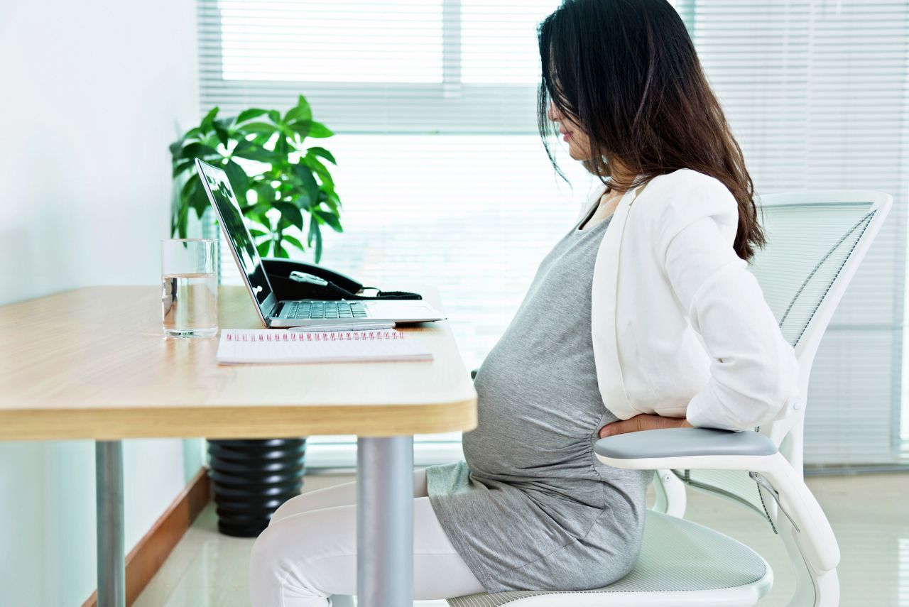 Pregnant women have backache