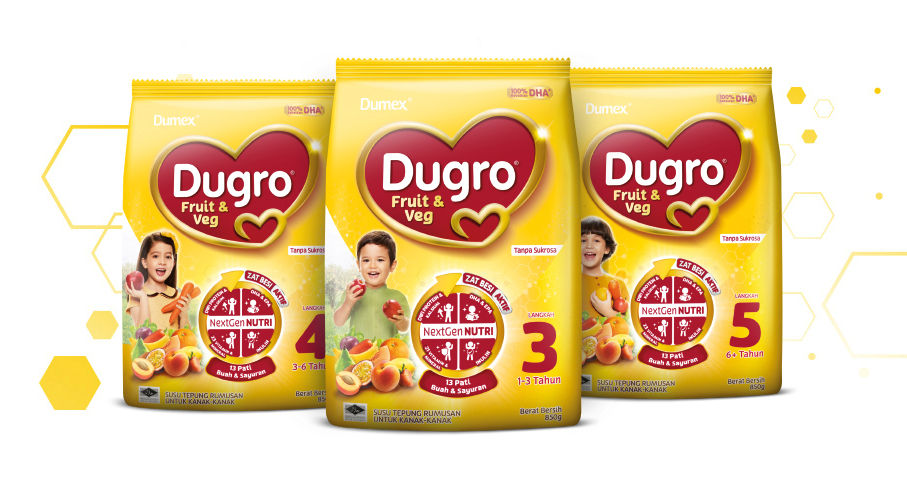 Dugro® Fruit & Veg | Susu dengan Pati Buah & Sayur | Dugro® MY