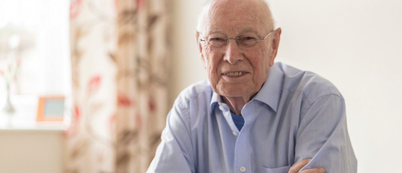 Elderly man midshot