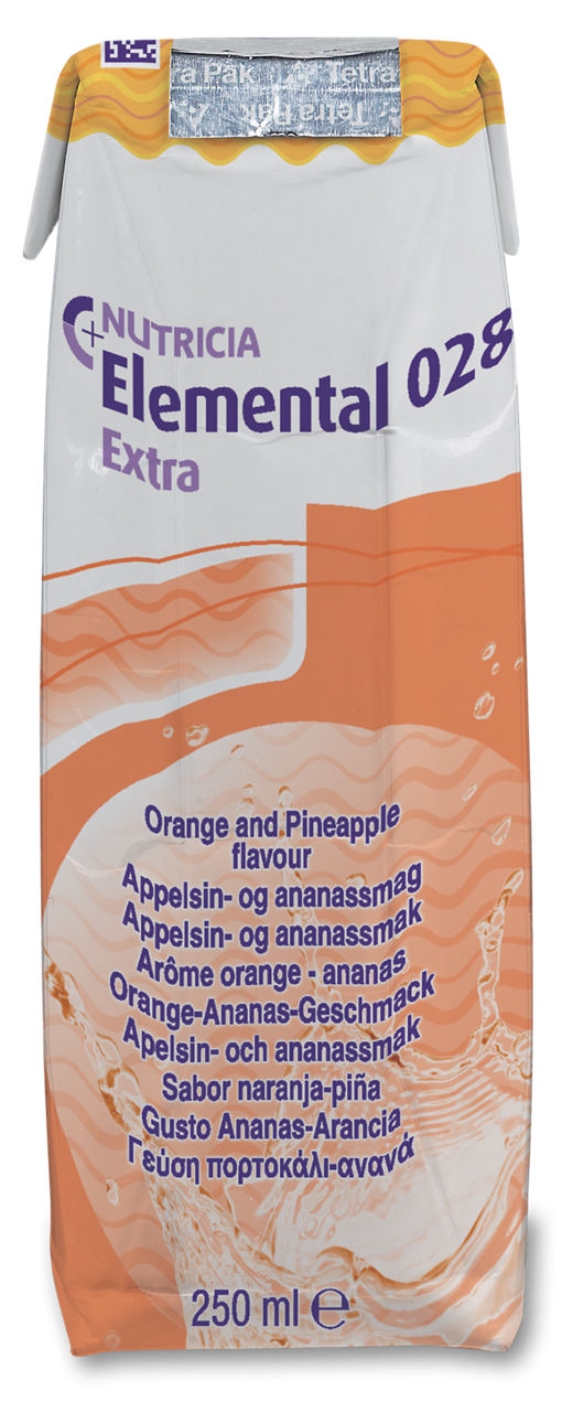 Elemental 028 Extra Liquid orange and pineapple packshot