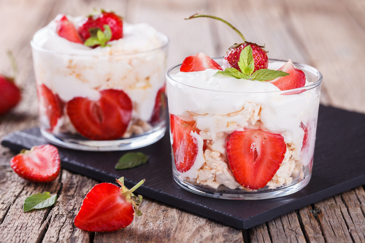 Eton Mess - Strawberries with whipped cream