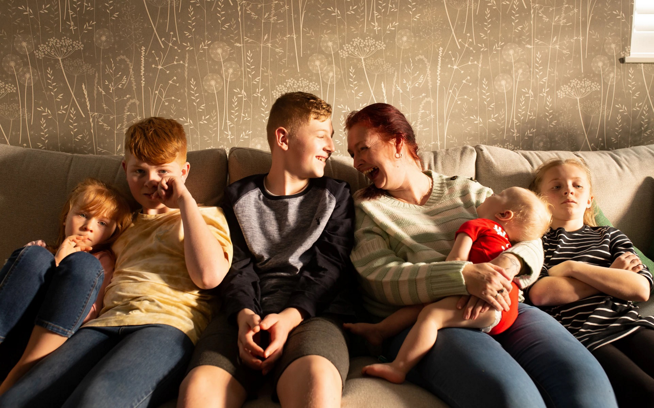 family laughing