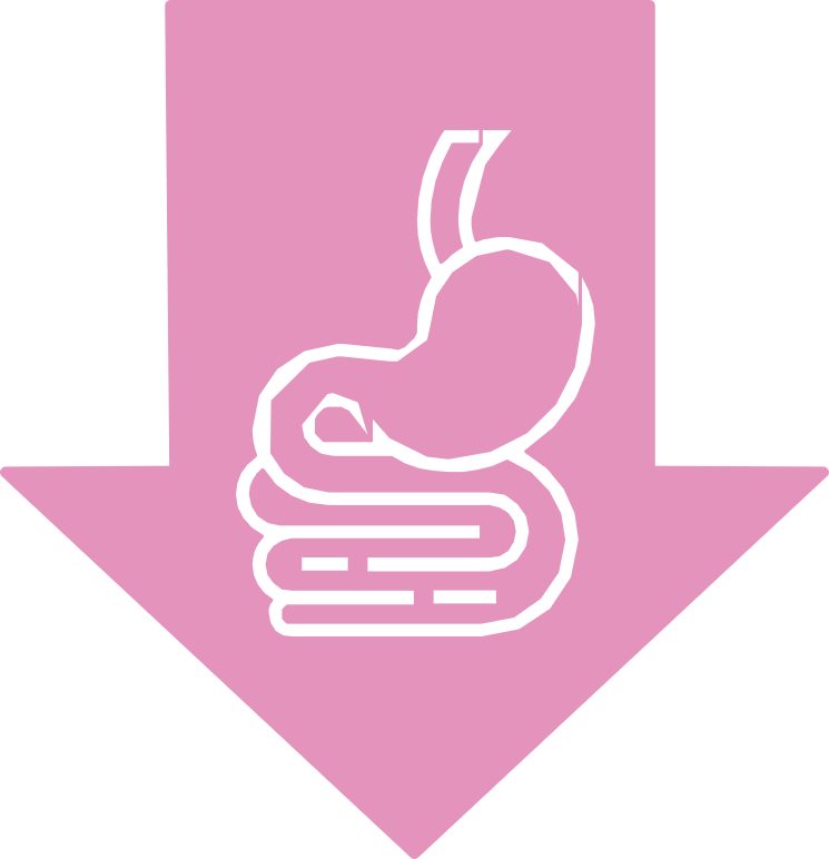 Fewer GI Symptoms 