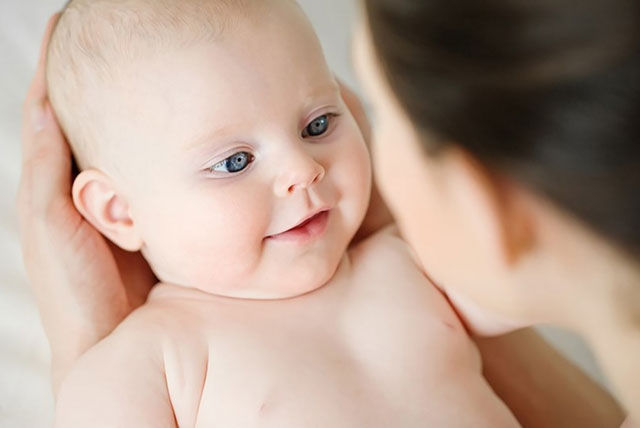 first baby cuddles