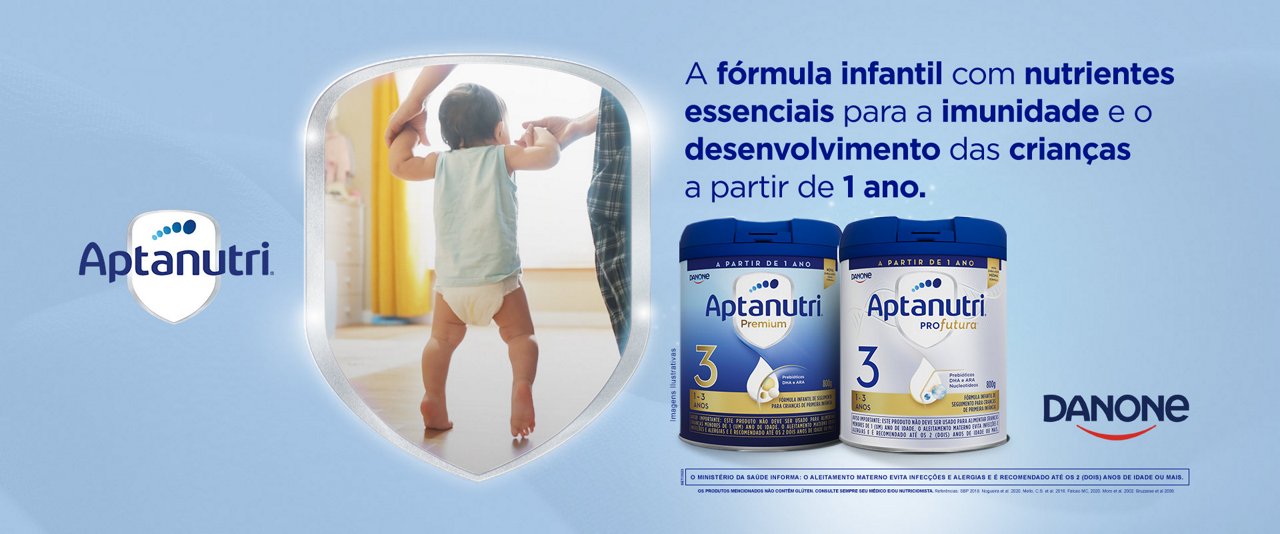 A fórmula infantil com nutrientes essenciais para a imunidade e o desenvolvimento das crianças a partir de 1 ano
