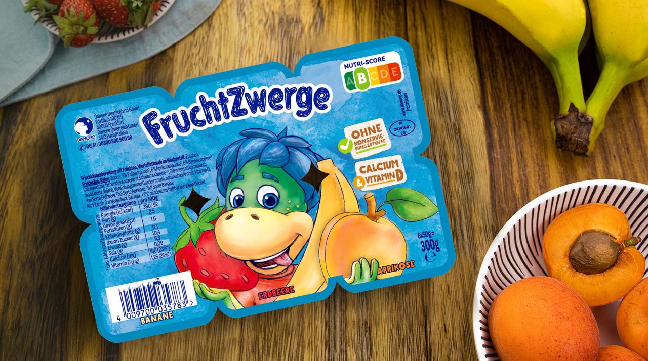 FruchtZwerge Klassiker: 6er Pack Erbeere-Banane-Aprikose