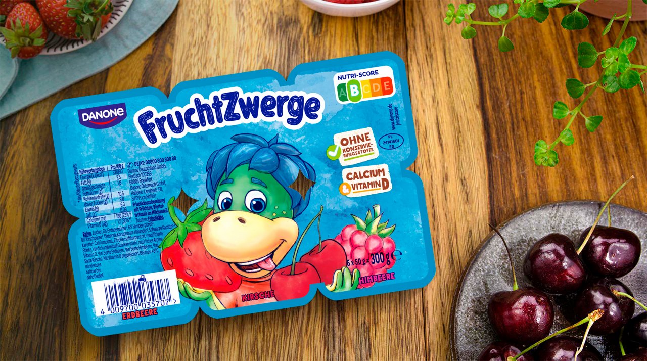 FruchtZwerge Klassiker - 6er Pack Erdbeere-Himbeere-Kirsche