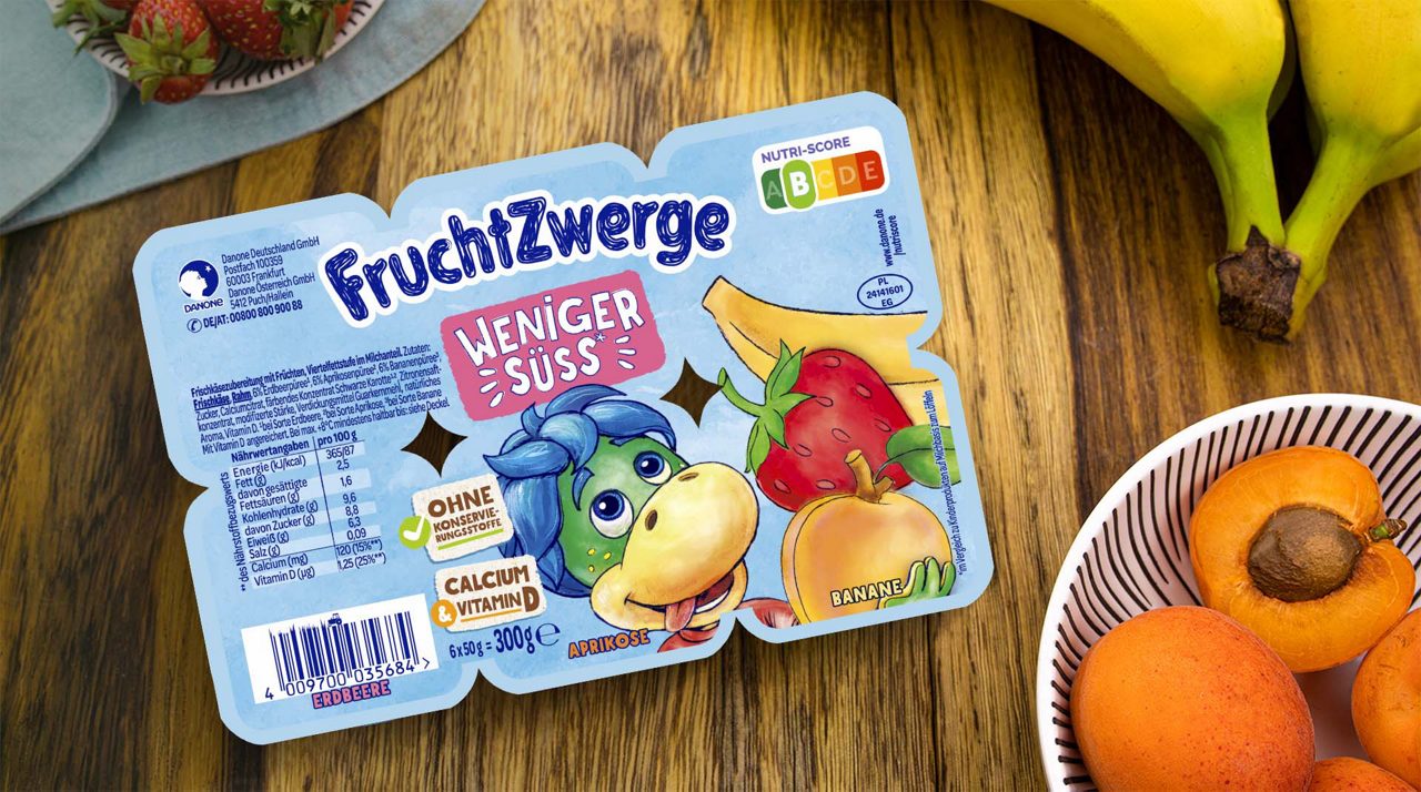 FruchtZwerge Weniger süß Erdbeere, Banane, Aprikose