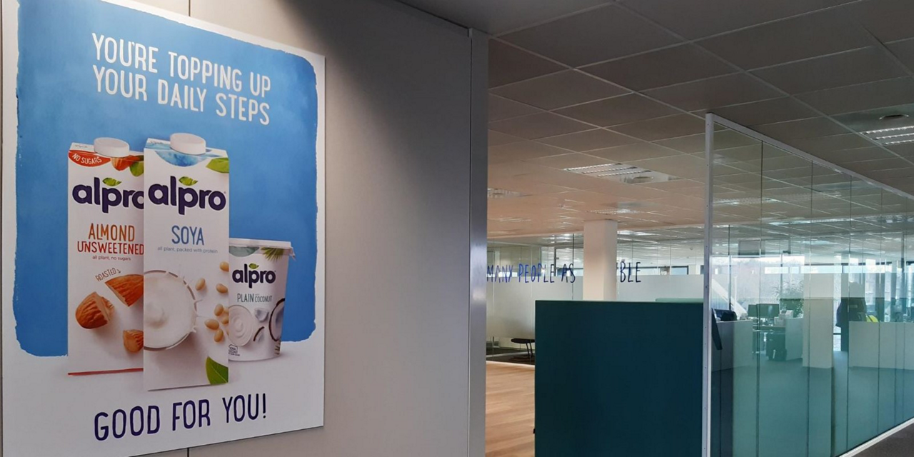 Alpro office daily steps poster