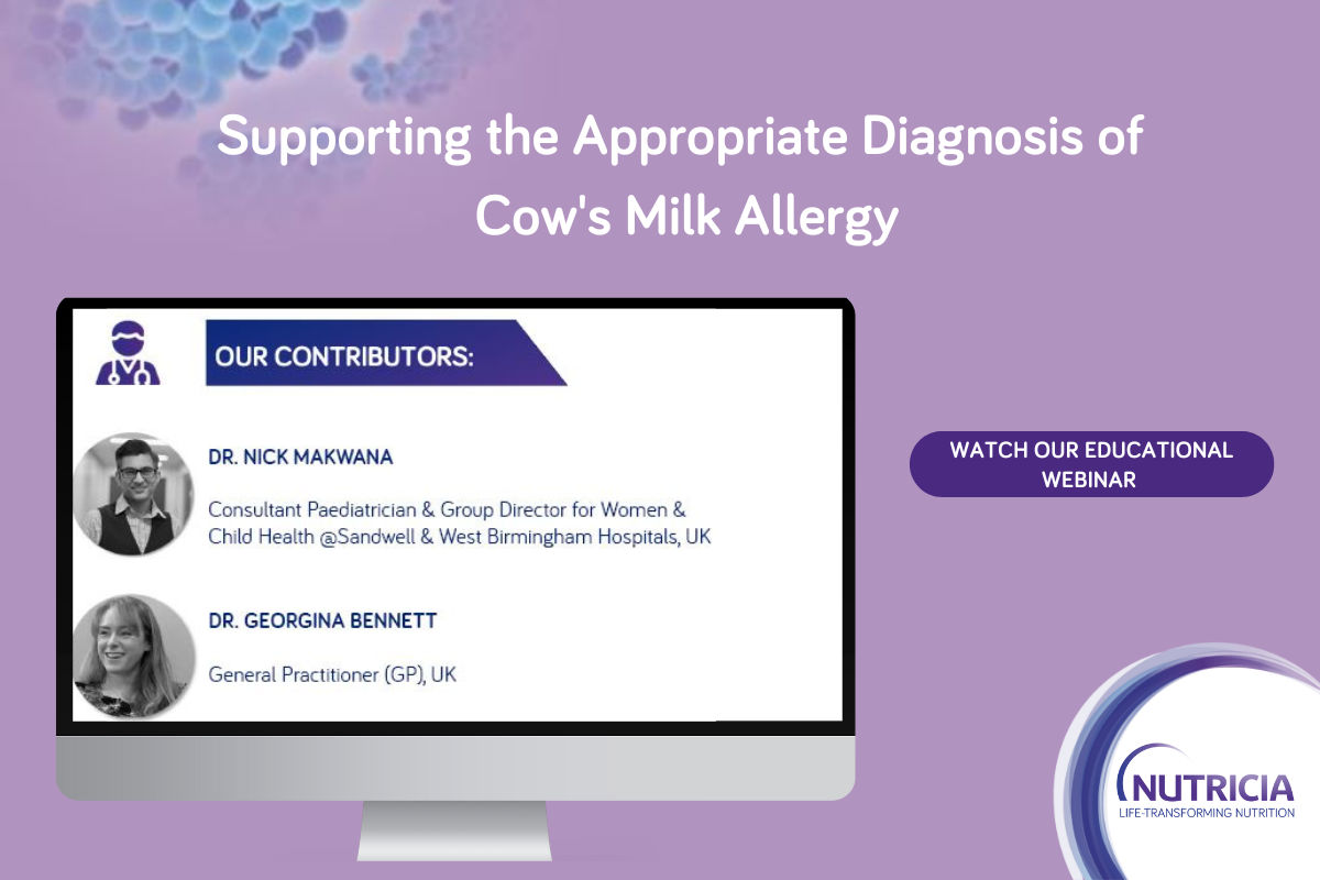 Supporting the appropriate Diagnosis of Cow's milk allergy poster