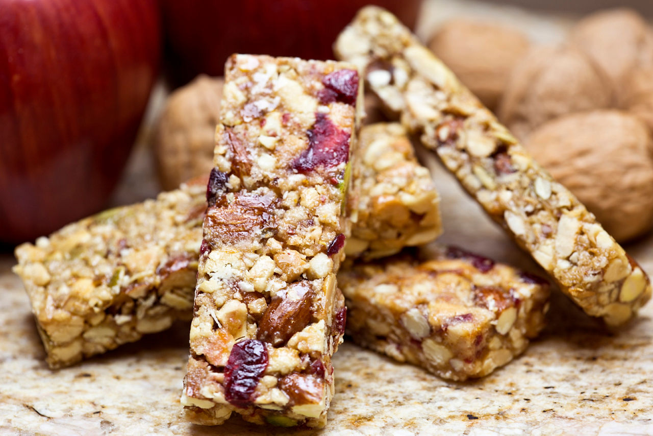 fruit nut granola bars