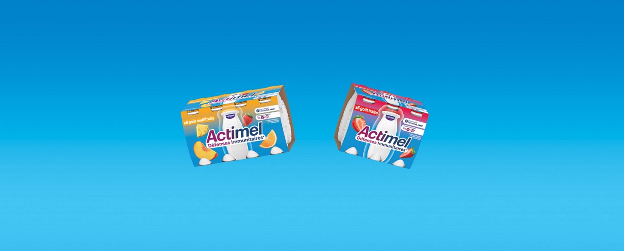 Header Actimel Gamme Fruits 