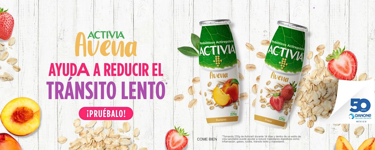 Activia Avena, ayuda a reducir el transito lento