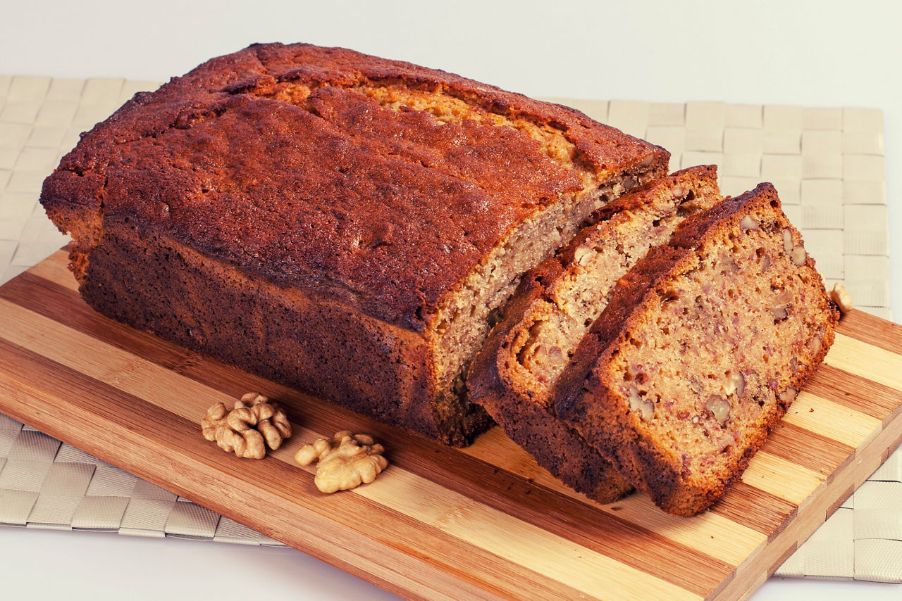 a loaf of banana bread