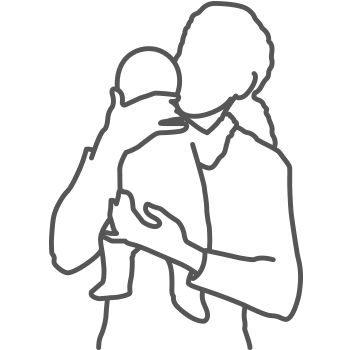 holding-baby-on-one-arm-sketch