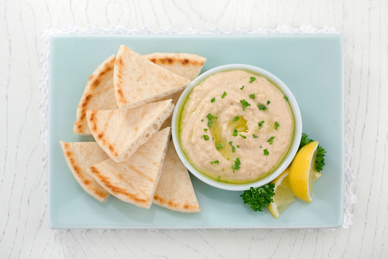 homemade hummus