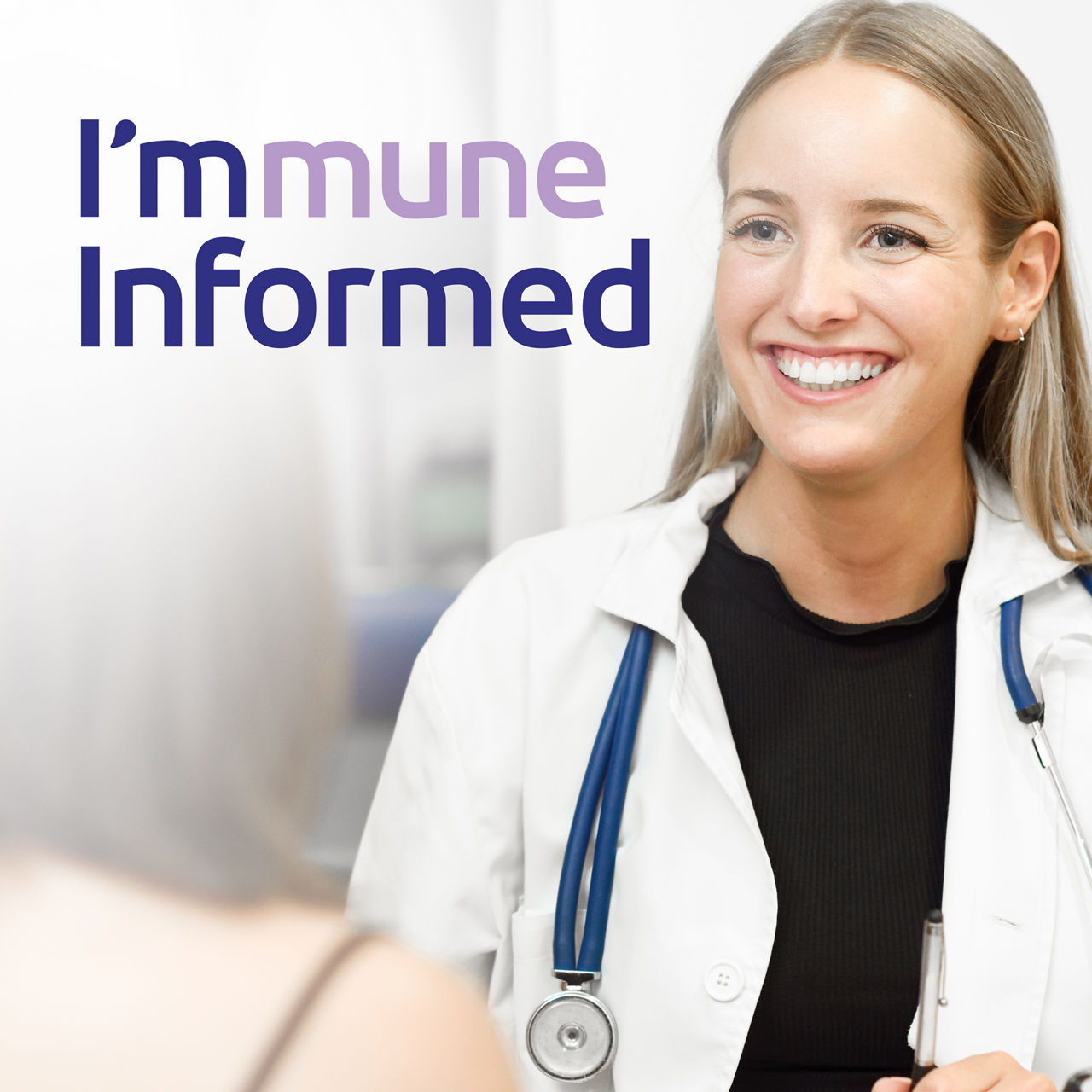 Female doctor explaining diagnosis to her patient. Brunette woman having consultation with smiling blonde girl in medical office.