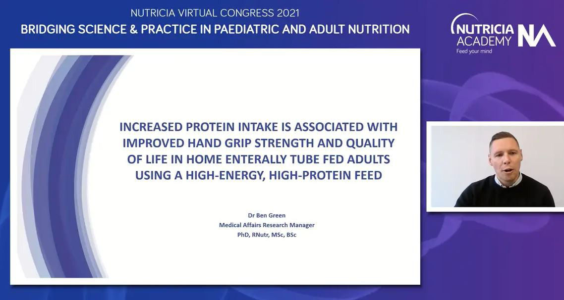 Screenshot from Nutricia Virtual Congress 2021 recording