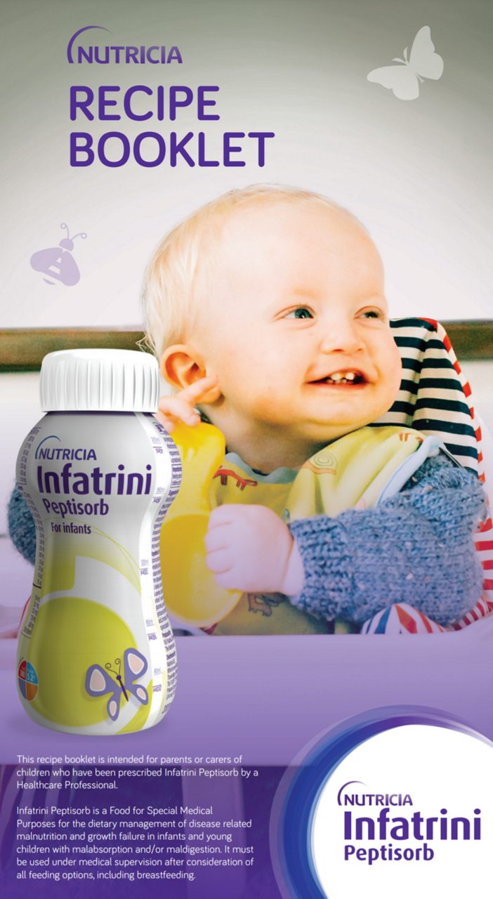 Infatrini Peptisorb recipe book cover