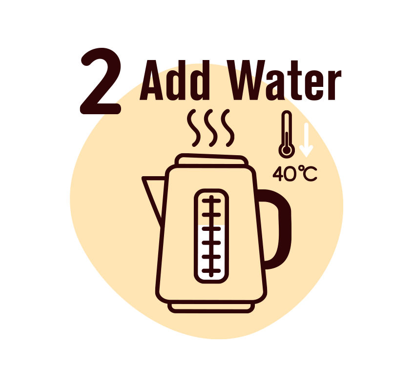 Add water