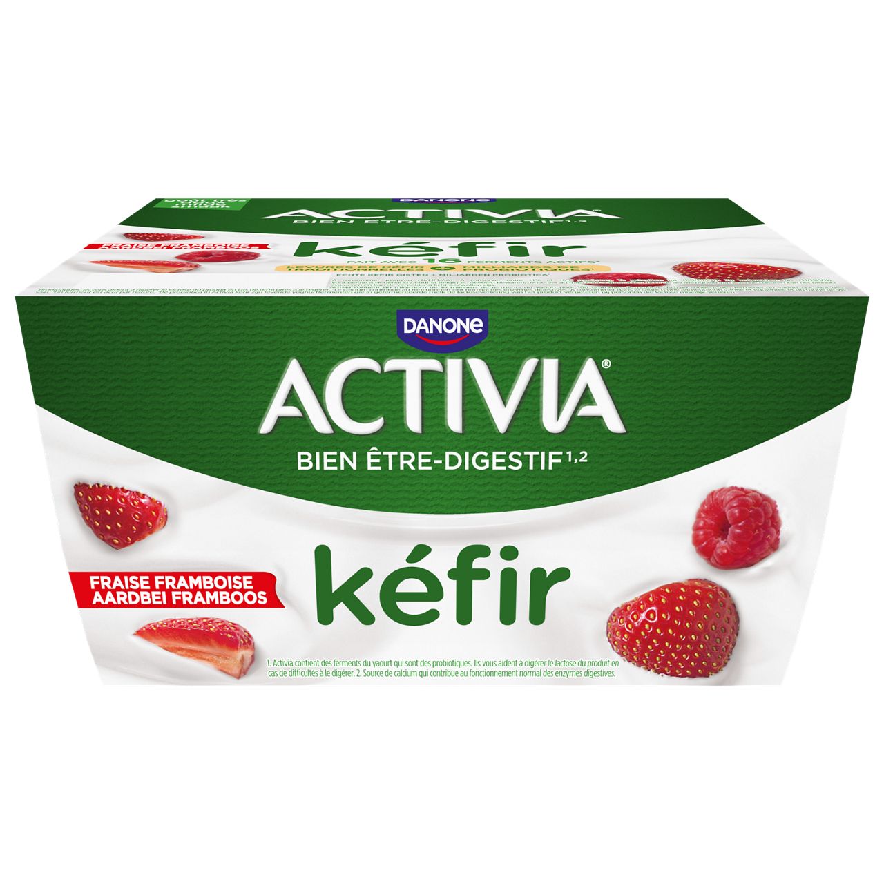 activia kéfir cuillère fraise framboise