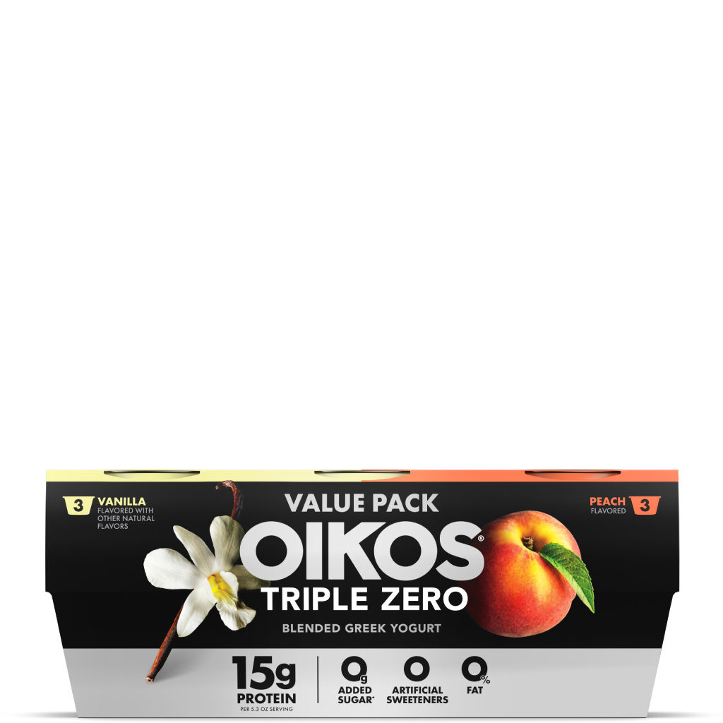 Vanilla Peach Value Pack - Oikos Triple Zero High Protein Nonfat Greek Yogurt