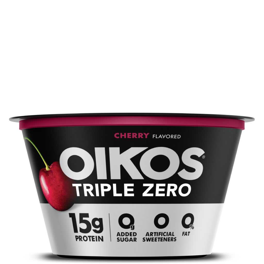 Cherry Oikos Triple Zero High Protein Nonfat Greek Yogurt
